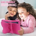 thumbnail image 3 of Butterfly Kids Case for Samsung Galaxy Tab S9 FE 5G 10.9"/ S9/ S8/ S7 11", Galaxy Tab A9+ Plus Case, Soft EVA Rotating Stand Lightweight Shockprof Kids Friendly Case Cover,Rose, 3 of 6