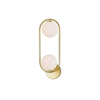 CWI Lighting Celeste 2 Light Contemporary Metal Sconce in Medallion Gold