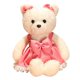 thumbnail image 1 of 35/60cm Kawaii White Teddy Bear Plushie Dolls Lovely Bear with Clothe Holding Bow Pillow Nice Wedding Valentine's Gifts For kidsPink45cm Deng Xun unisex, 1 of 2
