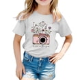 thumbnail image 3 of JTieacloth T-Shirt à Manches Courtes pour Garçons, Col Rond Décontracté, Tee-Shirt Graphique pour Enfants, Haut Élastique Confortable pour Usage Quotidien, Tenue Printemps Été, Tailles Décontractées pour l'École 13-14 Ans, 3 of 3