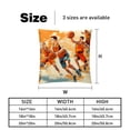 thumbnail image 5 of Basketball Luxurious Velvet Throw Pillow Covers Set of 2 - Unique Patterns, 16x16/18x18/20x20 Inches,for Home Decor, Sofa, Bed - Pillow Inserts Included, 5 of 6