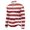 05#Deep Red, variant on Men's Striped Waffle Quarter Zip Pullover, Stand Collar Ribbed Cuffs Long Sleeve Top Casual Color Stripe Fall Daily Clothes Light Green S