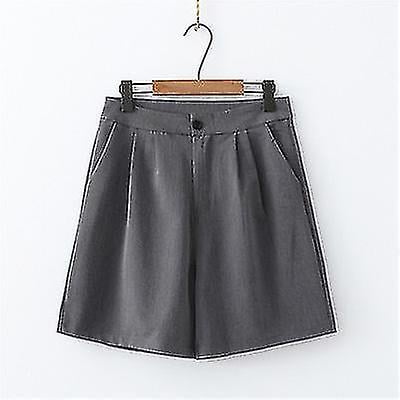 Cl-new Style Commuter Pantalones anchos de cintura alta Pantalones casuales