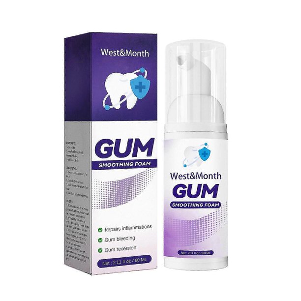 West & Month Gum Care Foam Mousse Cleaning Tooth Stains Dirt Care Oral White Tooth Toothpaste