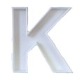 thumbnail image 1 of ALPHABET CHOOSE YOUR LETTER SPECIAL OCCASION COOKIE CUTTER FONDANT BAKING TOOL 3D PRINTED USA PR107 (K: 2 7/8" X 3 1/8" X 5/8"), 1 of 4