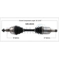 thumbnail image 5 of TrakMotive CV Axle Shaft MB-8044 OE Replacement; 20 13/16 Inch Overall Compressed Length, 5 of 5