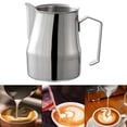 thumbnail image 4 of Mousse de Lait, Pièces de Machine à Expresso en Acier Inoxydable, Pichet à Lait, Tasse Mousseur, Tasse à Expresso Vapeur, 500ml, 4 of 7