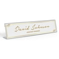 thumbnail image 1 of Printtoo Personalized Desk Name Plate Pretty Abstract Custom Acrylic Office Desk Name Plate Accessory 2x8 Inches, 1 of 5