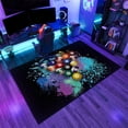 thumbnail image 3 of Billiards Black Eight Ball Graphic Non-Slip Low Pile Washable Area Rug, Colorful Prints Super Soft Indoor Fuzzy Carpet for Bedroom Living Room Home Decor Runner 2x3ft(Small), 3 of 7