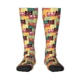 thumbnail image 1 of Gaeub Chaussettes Design Imprimé Chat Mignon, Chaussettes Hautes Extensibles pour Hommes Femmes Adolescents, Chaussettes de Softball Soccer pour Randonnée, Sport, 1 of 6