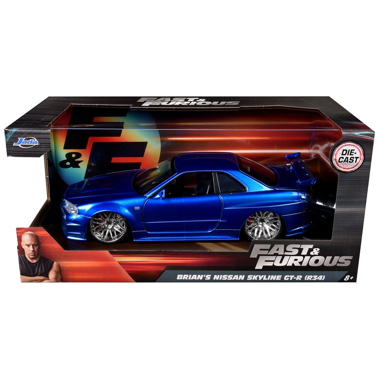 Jada Toys, Fast and Furious Car, Brian's Nissan GTR Skyline R34