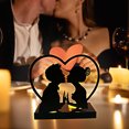 thumbnail image 5 of Costeam Alphabet Metal Iron Candle Holders Valentine’s Day Wedding Decorative Crafts for Home Dinner Table, 5 of 6