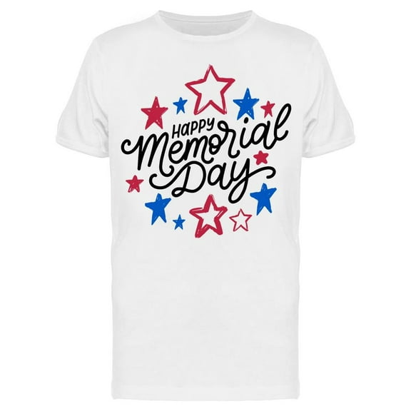Happy Memorial Day. Banner T-Shirt Men -Image by Shutterstock, Male XX-Large