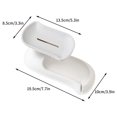 thumbnail image 3 of Nkmbld Soap Dish Holder Household Double-layer Rotatable Soap Bathroom Detachable Soap Box Punching Sticking Standing, White, 3 of 7