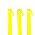thumbnail image 3 of Heavy Duty ABS Plastic Tent Stakes with Anchor Design for Camping Use Bright Yellow 4 Pcs Pack, 3 of 8