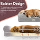 thumbnail image 2 of Friends Forever Cama grande para perro, sofá ortopédico para perro, colchón de espuma viscoelástica, sofá cama calmante para perro, almohada con borde de pared, forro resistente al agua, funda lavable, 2 of 5