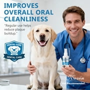 Pet Dog Dental Care Spray, Breath Freshener Dog Teeth Cleaning Spray for Bad Breath, Reduce Plaque & Tartar, No Brushing