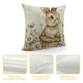 thumbnail image 4 of Shiartex Easter Pillow Covers Watercolor Bunny Easter Decorations Wild Flowers Spring Pillows Farmhouse Decor Couch Living Room, 4 of 5