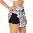 thumbnail image 3 of Lsque Cowboy Printed Women's Running Shorts with Liner Pockets,Elastic Quick Dry Workout Athletic Gym Yoga Shorts,Womens High Waist Shorts-XX-Large, 3 of 9