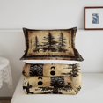 thumbnail image 5 of Rustic Bear Comforter Set Twin Woodland Wildlife Hunting Bedding Set Farmhouse Cabin Lodge Bedding Comforter Sets Adults Men Black Retro Country Animal Quilt Duvet 2 Pcs, 5 of 6