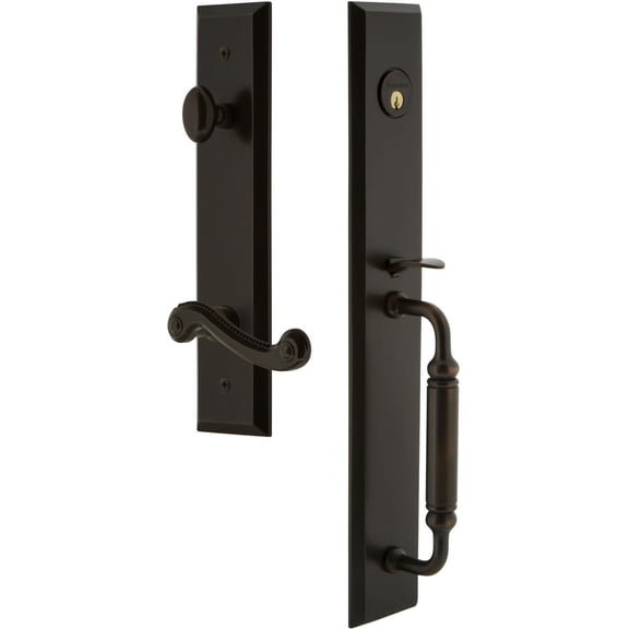 Grandeur Favcgrnew_Eset_238_Lh Fifth Avenue Solid Brass Rose Left Handed Keyed Entry