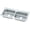 3 Faucet Holes, variant on Elkay Celebrity Stainless Steel 43" x 22" x 6-7/8", Equal Double Bowl Drop-in Sink