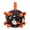 Black, variant on Ghost Pumpkin Halloween Themed Dog Interactive Plush Ball Toy with Multi Ribbon Tabs, Non-Toxic Soft Stuffed Chew Toy for Puppies Medium Dogs Indoor Lawn Fetch Entertainment