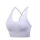 thumbnail image 1 of Sujetador deportivo sin aros de talla grande europeo y americano, estilo chaleco, fruncido, transpirable, a prueba de golpes, para fitness, yoga y deportes, 1 of 6