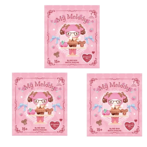 Miniso-caja ciega Sanrio de la serie My Melody's Afternoon Tea, juguetes de regalo de cumpleaños y Navidad, animación periférica, regalo de cumpleaños Kawaii