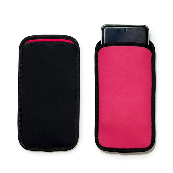 2 Pcs Cell Phone Sleeve Case Pouch Neoprene Shock Absorbing Proof Protective Cover Bag Fits for Samsung Galaxy S25 Ultra, S24 Ultra, 21 Ultra, S24 FE, S22 , S24 , S25 Plus, A16 A15 A36 A35 A25 A20