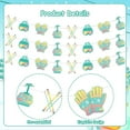 thumbnail image 6 of Ski Birthday Party Decorations 3pcs Winter Skiing Birthday Banner Bunting Teal Blue Winter Sports Birthday Party Supplies for Kids and Adult Skiing Sports Theme Birthday Party Supplies, 6 of 6