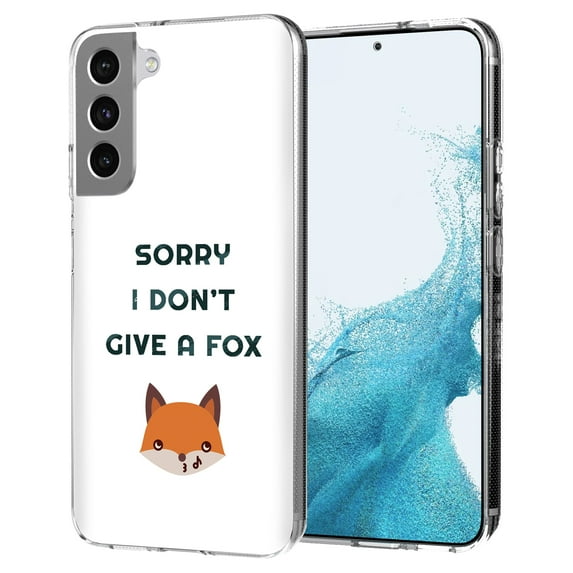 TalkingCase Slim Case Cover Compatible for Samsung Galaxy S22 Plus+ 5G, I Don't Give A Fox Print, Lightweight,Flexible,Soft, USA