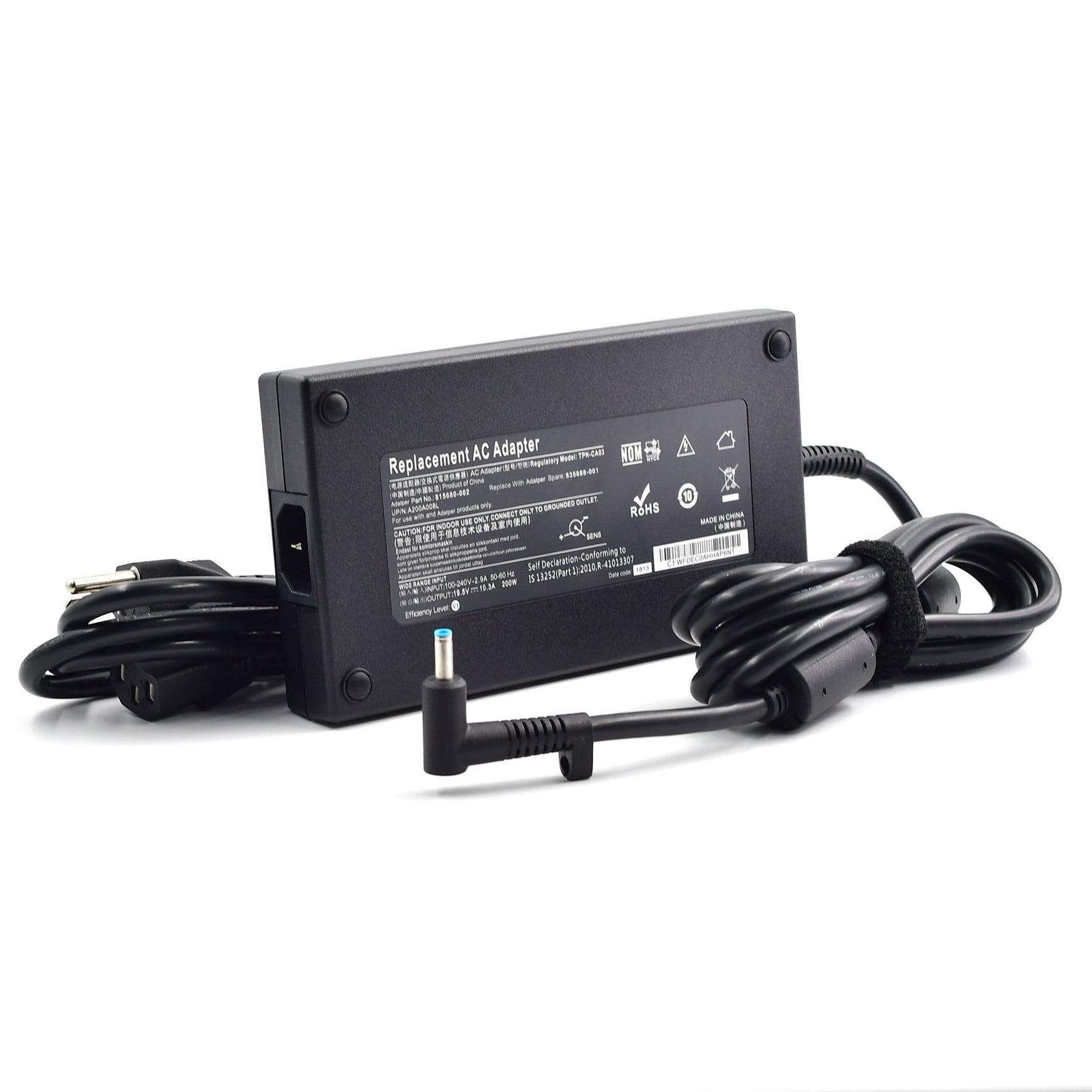 200W AC Charger for HP Omen 15 17 Zbook 15 17 Pavilion Gaming 15 17 L00818-850 TPN-DA10 TPN-LA21 Laptop Power Supply Cord
