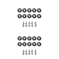 thumbnail image 3 of Kenally Juego de arandelas de tornillos para coche de 10 piezas, juego surtido de arandelas decorativas, accesorios para automóviles, piezas Negro 2piezas, 3 of 6