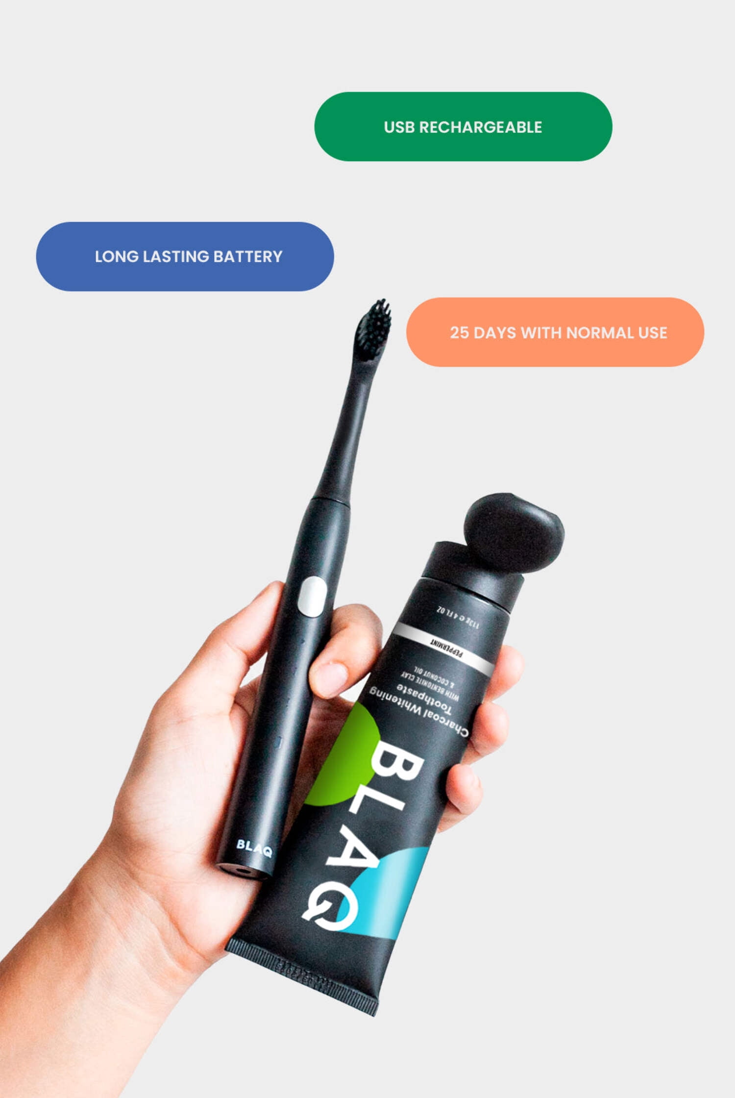 BLAQ Electric Toothbrush | Engineered for Oral Health