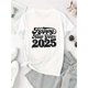 thumbnail image 2 of Women's "Happy New Year 51.43meter Graphic T-Shirt - Casual Crew Neck, Short Sleeve, Comfortable Polyester Blend, Festive Summer Top, 2 of 6