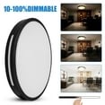 thumbnail image 4 of MingBright 13" LED Flush Mount Ceiling Light Fixture Dimmable 3CCT, For Bedroom, Dining Room, Home Office, Study, Kitchen, Living Room, cETL Listed, 4 of 8