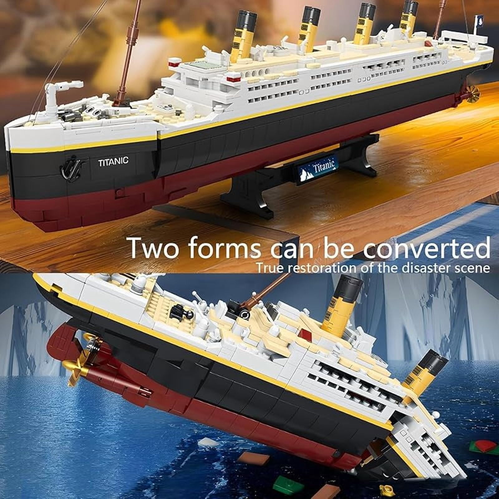 dOvOb Titanic Model Building Blocks Set, 2022 Pieces Bricks Kit, Compatible with Major Brands, DIY Ship Model for Teens & Adults