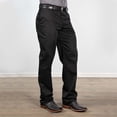 thumbnail image 2 of Pantalón casual Wrangler con parte delantera plana, corte holgado para hombre, color negro, 2 of 3