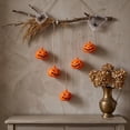 thumbnail image 4 of Mini Handheld LED Jack O Lantern Light, Battery Operated Halloween Pumpkin Lamp, Portable Decor for Mantel, Party, Tabletop, Indoor Home, Trick or Treat & Holiday Accent, A, 4 of 7