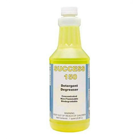 DETCO - Success 150 Detergent Degreaser Concentrate | Industrial-Strength, Biodegradable Butyl Cleaner for Concrete, Pressure Washing, Automotive - Non-Flammable, Easy-to-Use - 1 Quart