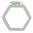 thumbnail image 1 of Household Sewing Tools Hexagon Needlecraft Stretch Tool Embroidery Hoops Cross Stitch Ring Cross Stitch Loop GREEN, 1 of 1