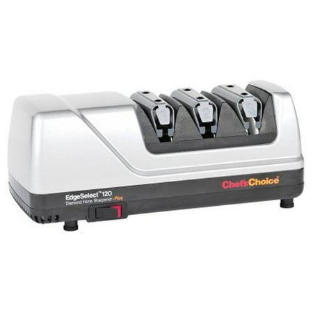 Chef's Choice 120 Diamond Hone 3-Stage Professional Knife Sharpener, Chrome