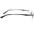 thumbnail image 3 of Unisex Optical Eyewear - Oval Shape, Metal Full Rim, Espresso, 3 of 4