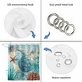 thumbnail image 5 of Sea Turtle Coastal Bathroom Shower Curtains with 12 Hooks Polyester Waterproof Shower Curtain for Stalls and Bathtubs Nautical Summer Coral Ocean Vintage Decorative Bathroom Curtain 36x72 Inches, 5 of 9