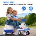 thumbnail image 7 of LUODIER 12V Electric Wiggle Car for Kids, Bluetooth Music & LED Lights Ride On Toy, Smooth Steering Drift Car for Toddlers Ages 3-8, Indoor Outdoor, 7 of 7