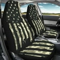 thumbnail image 3 of Glofpot American Flag Front Seat Covers for Cars Front Seats Only 2 Pack Car Seat Decor Green Camo Auto Seat Cover Sets Auto Accessories for Women Men, 3 of 7