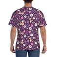 thumbnail image 2 of Rocae Cute Squirrel Floral for Men's Moisture-Wicking Crew Tee - T-Shirt for Sports, Outdoor Activities, and Casual WearMedium, 2 of 9