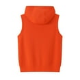 thumbnail image 4 of USNSM Men's Workout Hooded Tank Tops Sleeveless Zipper Drawstring Pocket Gym Hoodies Bodybuilding Cut Off T-Shirts Orange XXL, 4 of 6