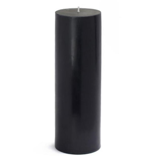 Jeco CPZ-103 3 x 9 in. Pillar Candle, Black